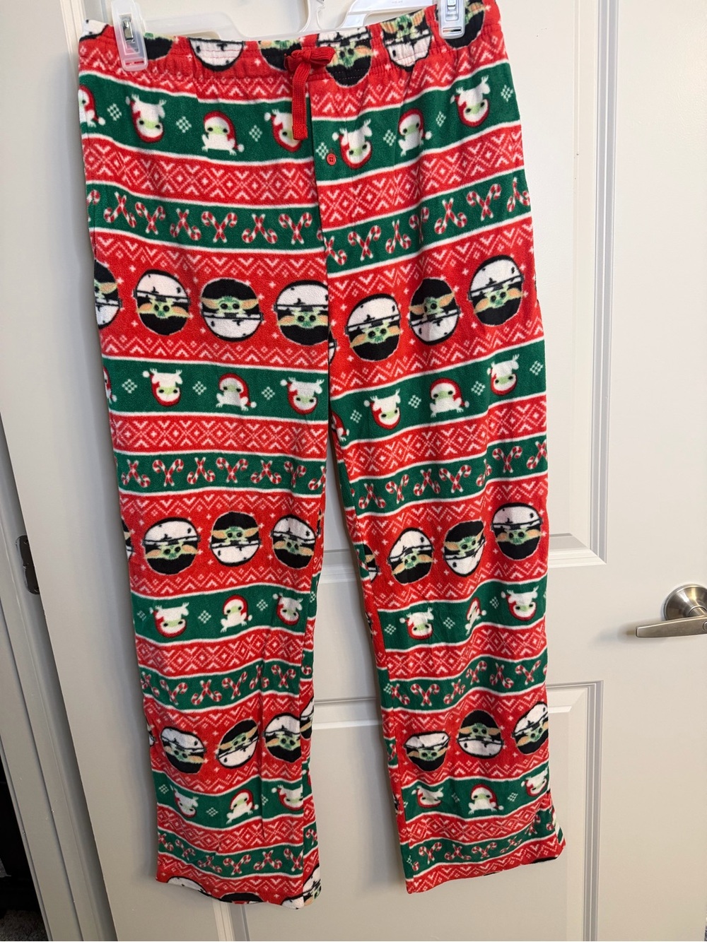 Star Wars Red & Green Holiday Fleece Joggers